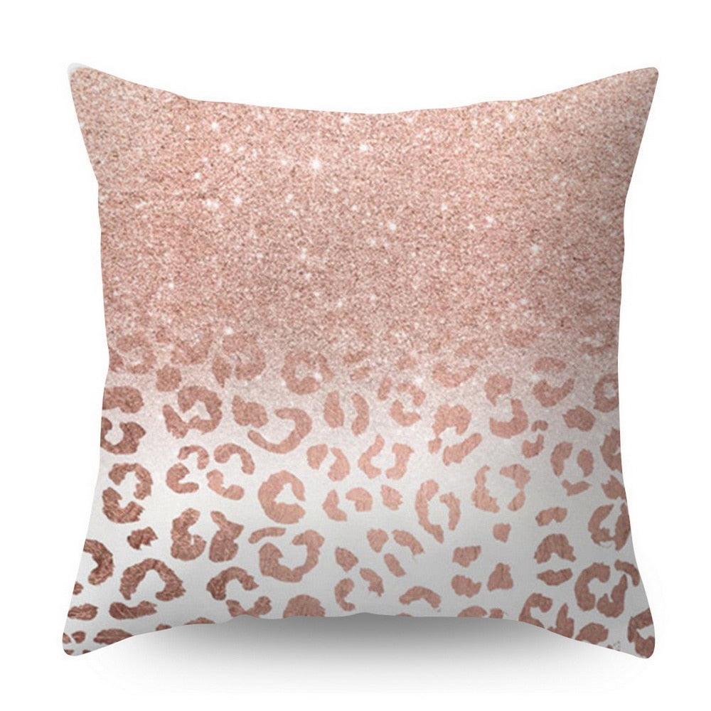 Nordic Geometric Plant Flower Letter Cotton Pillow Cover