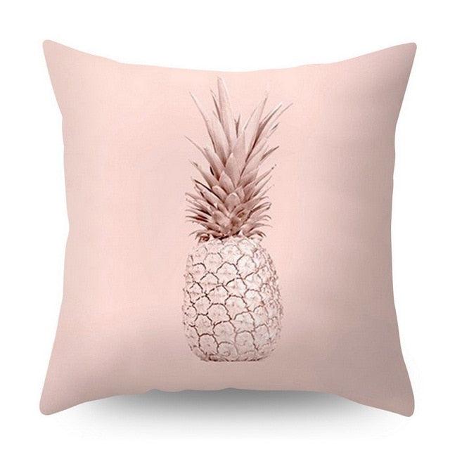 Nordic Geometric Plant Flower Letter Cotton Pillow Cover